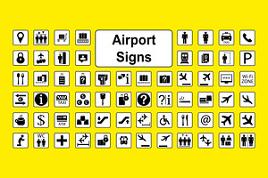 Huge set of airport icons, an Outline Icon by naum_studio
