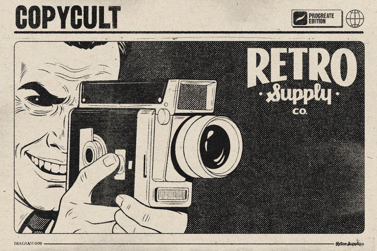 CopyCult for Procreate, a Brush Add-On by RetroSupply Co. (Photo 12 of 12)
