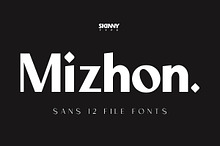Mizhon Sans| 12 Fonts