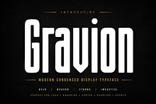 Gravion – Condensed Display Typeface