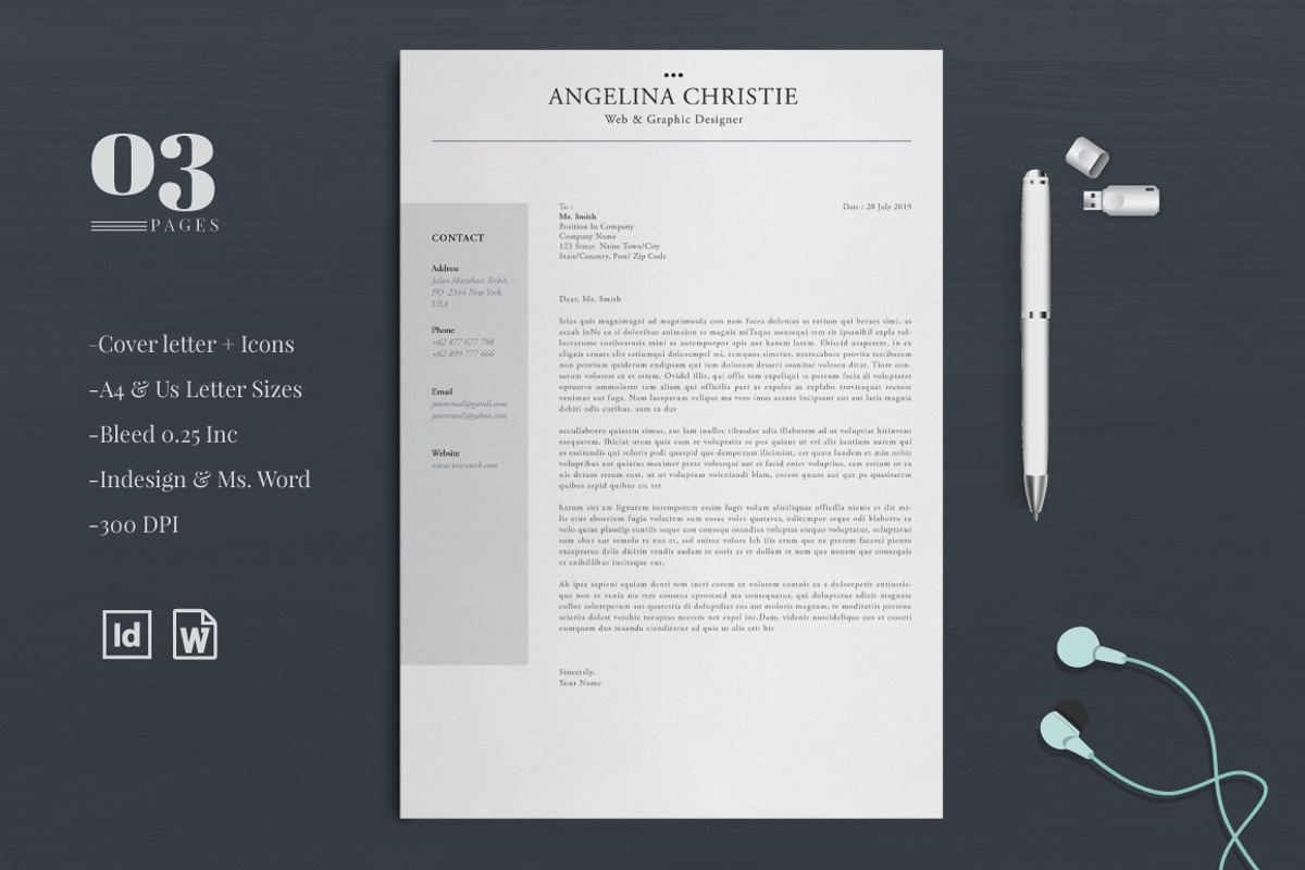 Resume/CV, a Resume Template by Atakana (Photo 3 of 7)