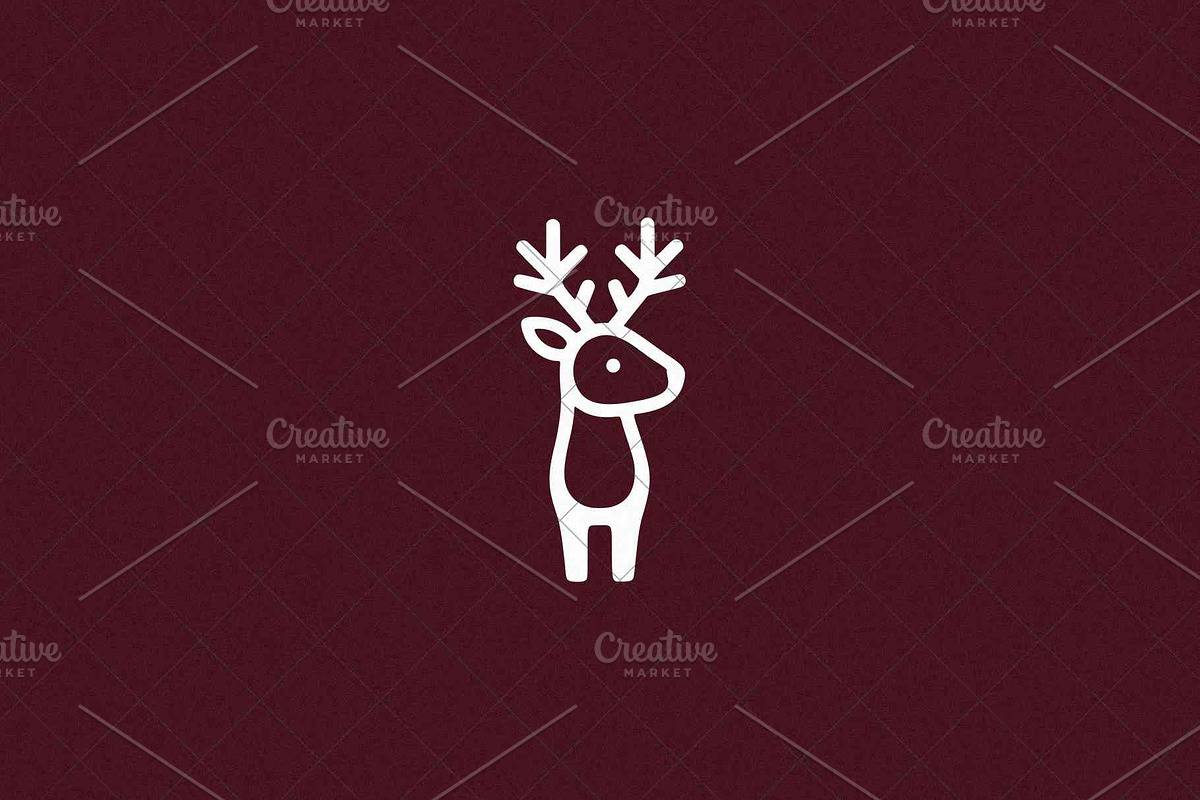 Minimalist Deer Icon Cervidae, an Animal Illustration by Vectorium Studio (Photo 4 of 4)