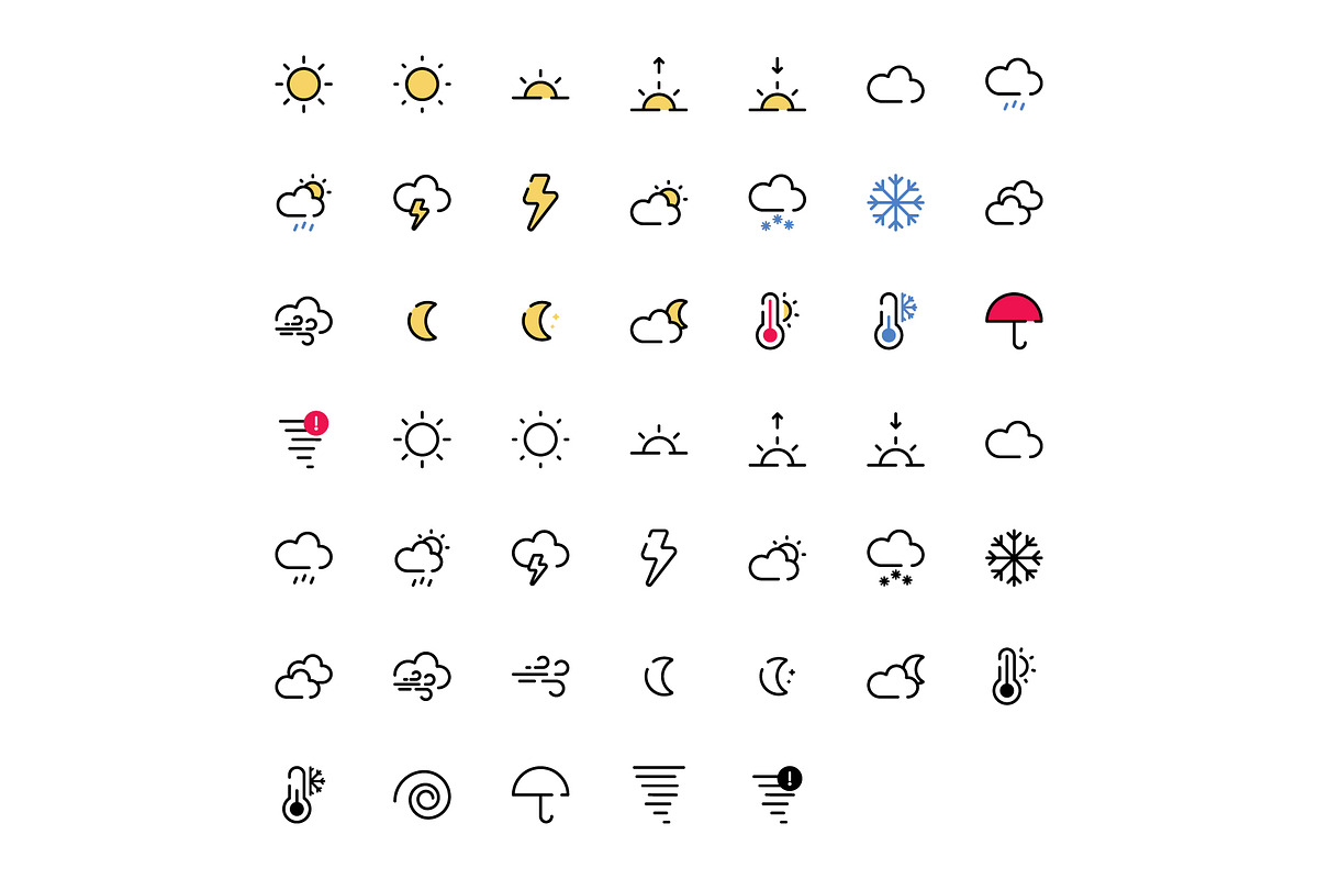 Weather Icon Pack, an Icon by Jacke__C (Photo 2 of 4)