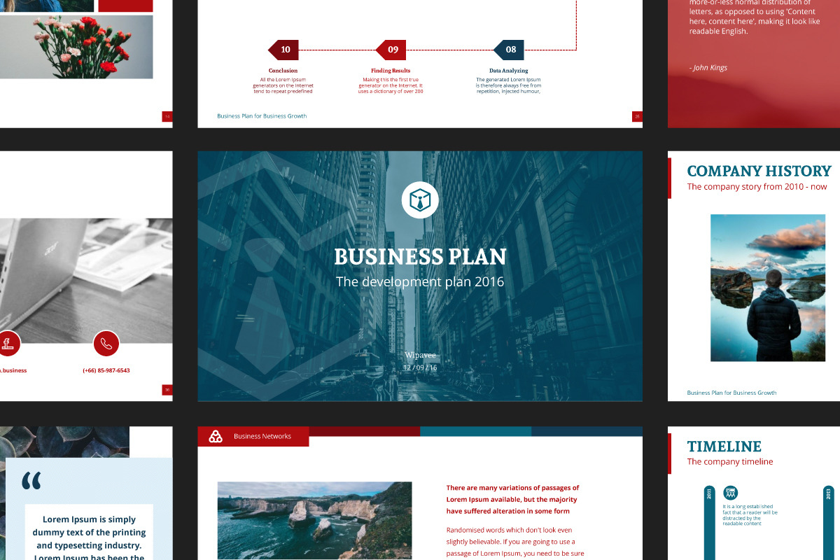 Business Plan PowerPoint Template, a Presentation Template by Wipavee (Photo 2 of 5)