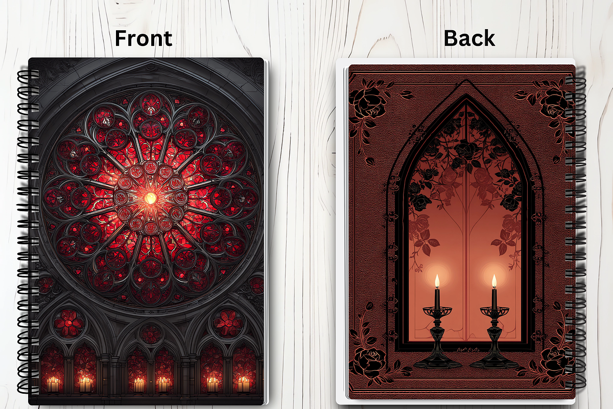 Gothic Floral Book Cover Asset Pack, a Brochure Template by LA Design (Photo 8 of 10)