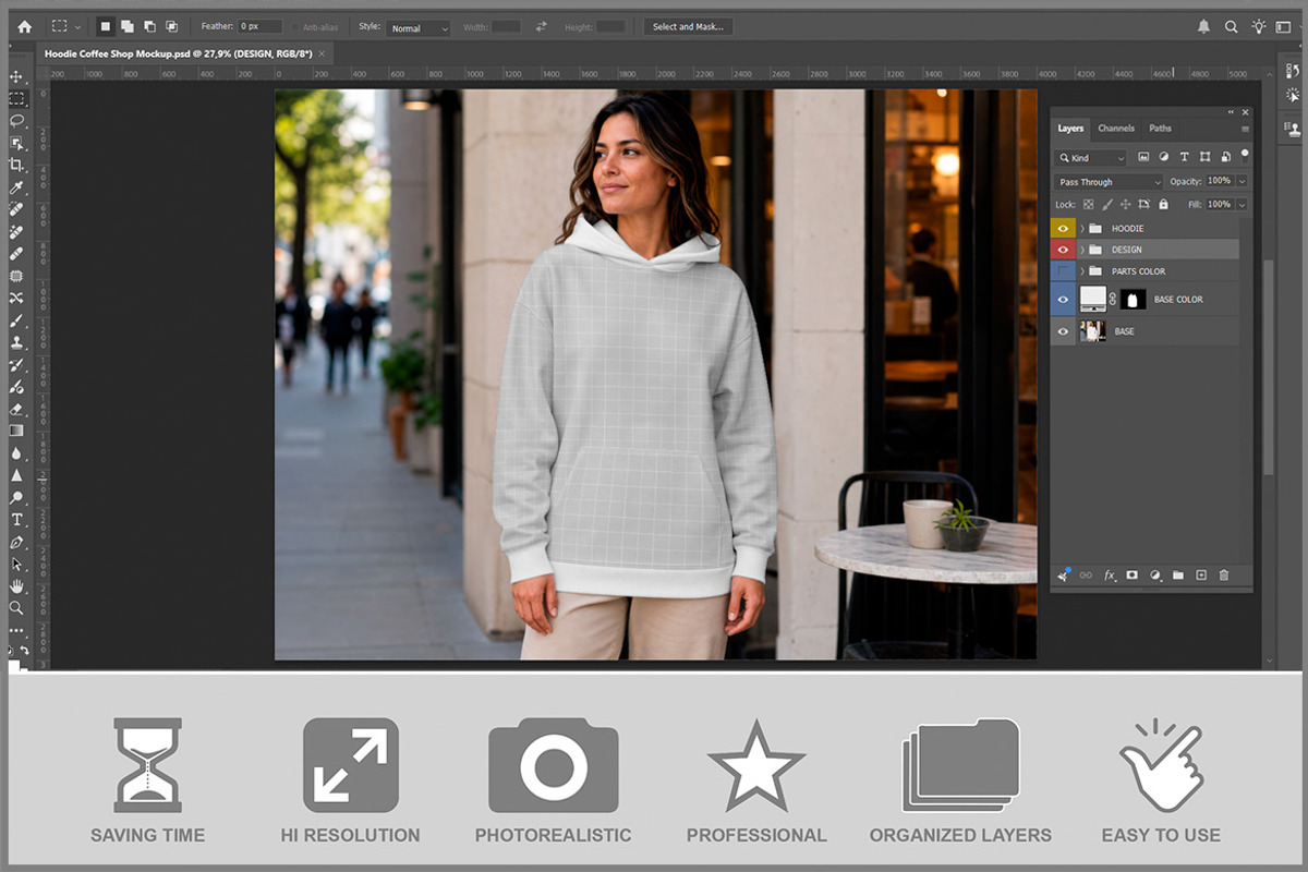 Hoodie Coffee Shop PSD, a Hoody Mockup by Bruno's Shop (Photo 2 of 3)