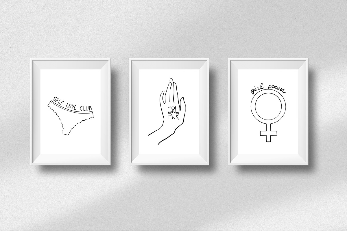 Women Body Illustration Line Art, a Person Illustration by MilanaDesignShop (Photo 5 of 6)