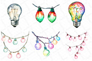 Christmas Light Clipart, an Illustration by DreamPrint404 (Thumbnail 2 of 6)
