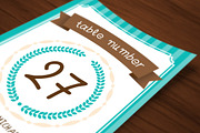 Wedding Invitations Set - Turquoise, an Invitation Template by Elegrad Design Agency (Thumbnail 11 of 12)