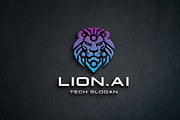 Intelligent Ai and Digital Lion Logo, a Branding & Logo Template by Design_Planet (Thumbnail 1 of 2)