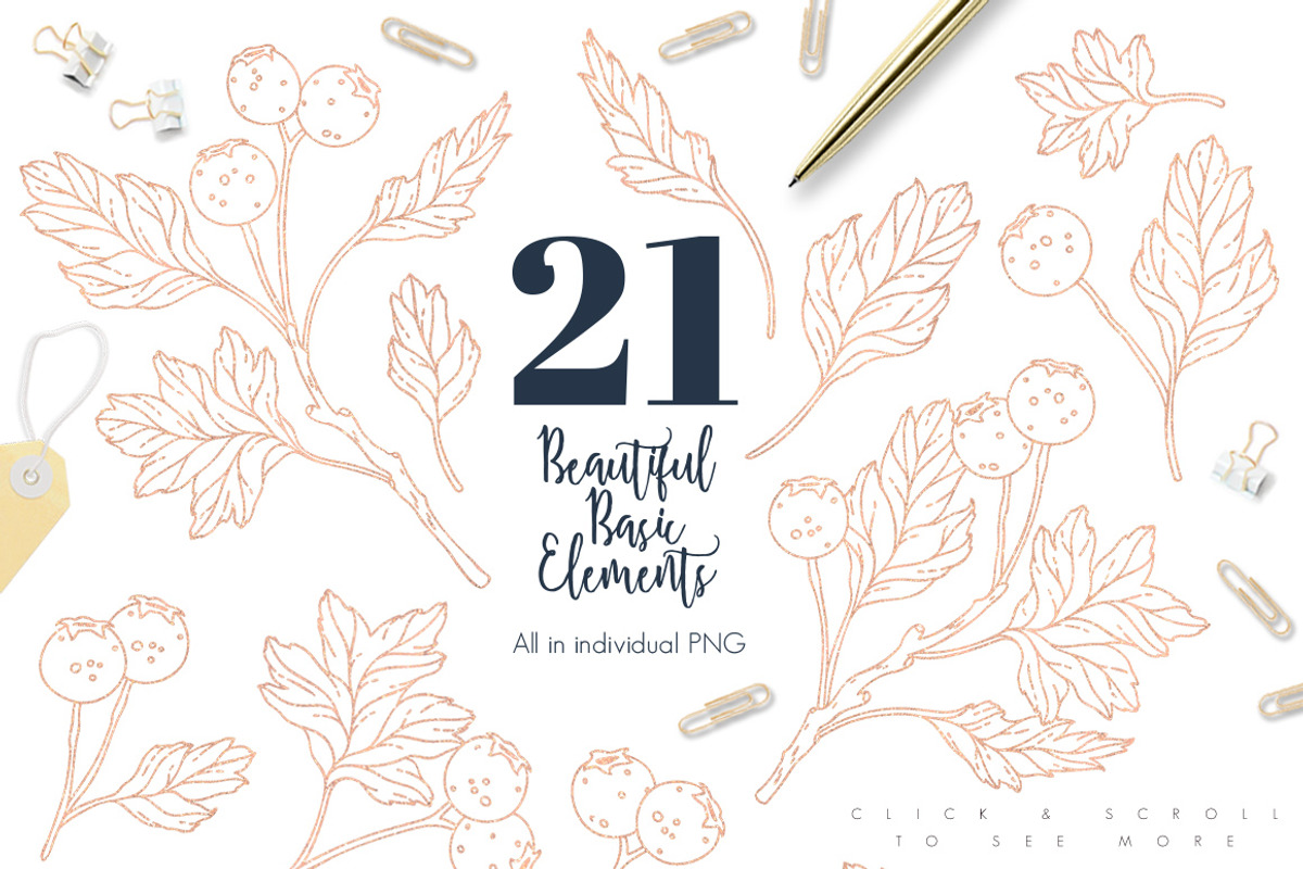 Golden Autumn Berries Background Set, a Background Graphic by Euonia Meraki (Photo 4 of 15)