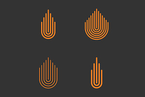 Creative buildings linear logo set, a Templates & Theme by Himalia1