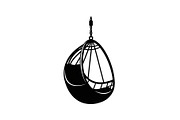 Hanging Egg Chair Silhouette Bundle, an Illustration by Designer_Momina (Thumbnail 51 of 51)