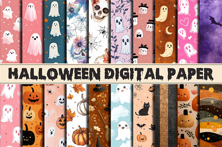Halloween digital paper