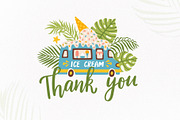 Ice Cream. Sweet summer clipart., a Decorative Illustration by MagicForestory (Thumbnail 5 of 5)