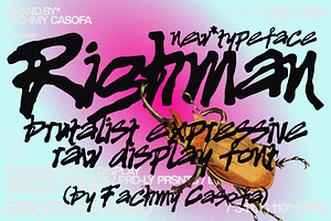 RIGHMAN — Raw Branding Font