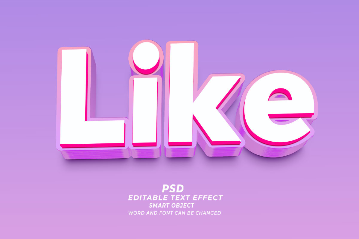 Like PSD 3d Editable Text Effect, a Layer Style Add-On by TrueVector