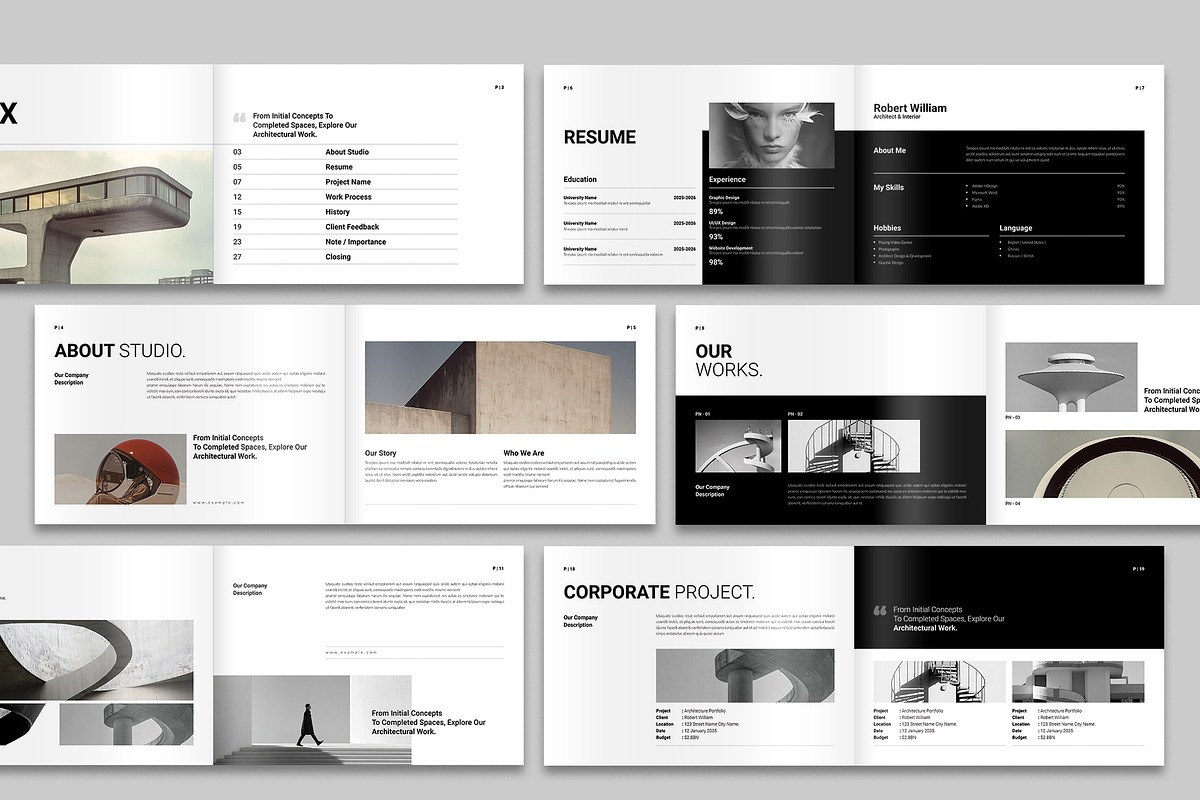 Architecture Portfolio Landscape, a Brochure Template by NorthPeak (Photo 3 of 6)