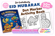 Eid Mubarak Dot Marker Activity Book, a Seasonal Illustration by Craftsbeefy (Thumbnail 1 of 4)