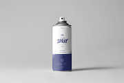 Spray Can Mock-up, a Cups & Container Mockup by Yogurt86 (Thumbnail 2 of 9)