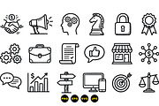 Business Strategy Icon Set, an Illustration by designvectx (Thumbnail 3 of 3)