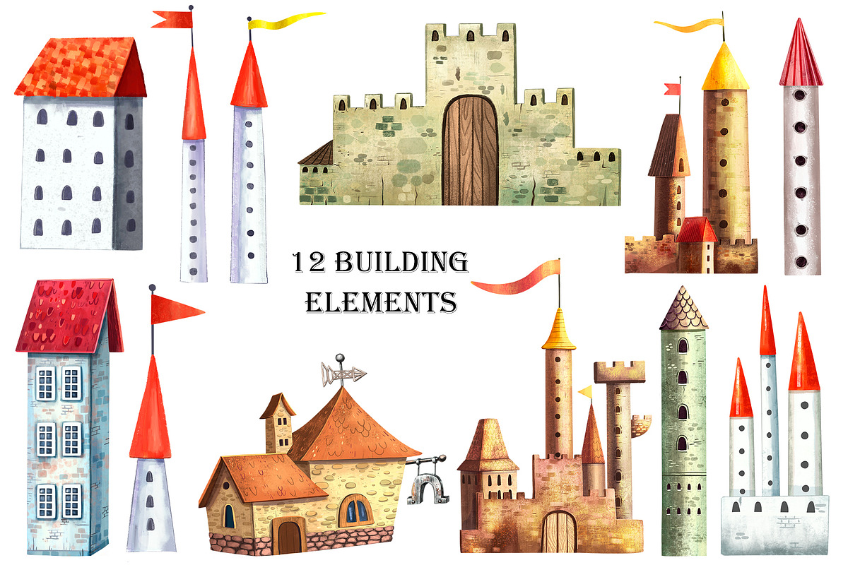 Fairy Tale - Clipart Set, an Illustration by Mashamashastu (Photo 5 of 12)