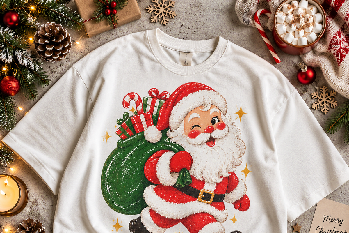Vintage Santa PNG Designs 6pics, a Decorative Illustration by ElDesignState (Photo 8 of 8)