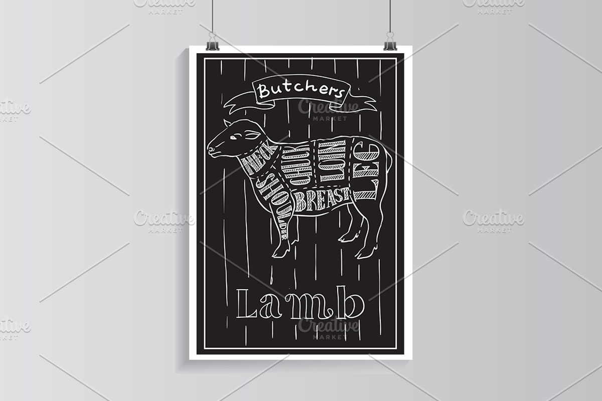 Butchers shop., an Animal Illustration by © Fisher Photostudio (Photo 7 of 7)
