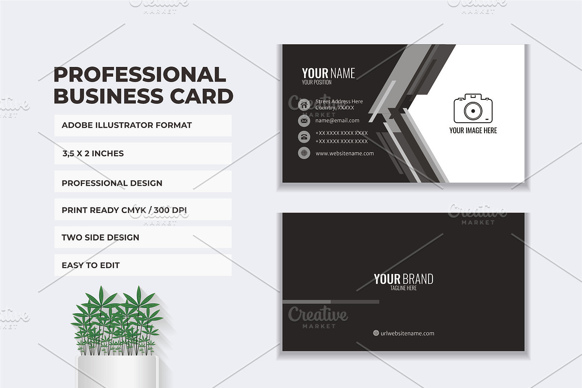 Business Card Template, a Business Card Template by suhadidesign (Photo 2 of 5)