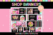 Shop Banner Template Bundle, a Shopify Template by SunshineStudioBoutique (Thumbnail 1 of 7)