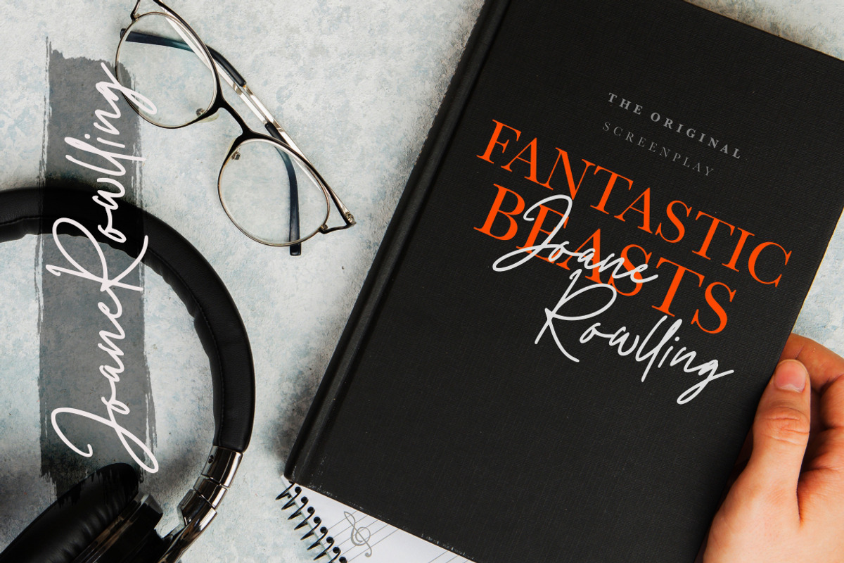 Elements Signature Business Font preview 3