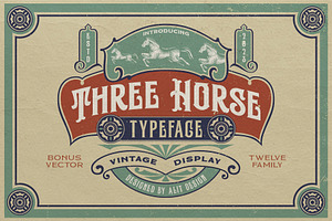 Three Horse Typeface