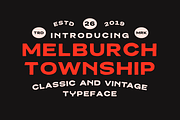 Melburch Township Typeface, a Font by Martype (Thumbnail 1 of 9)