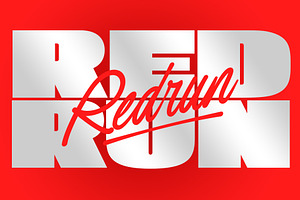 Redrun | Font Duo, a Script Font by Lemonthe