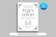 Minimalist Wedding Invitation Canva, an Invitation Template by M9 Design (Thumbnail 2 of 5)
