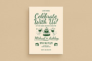 Vintage Handdrawn Wedding Invitation, an Invitation Template by VectorVactory (Thumbnail 1 of 3)