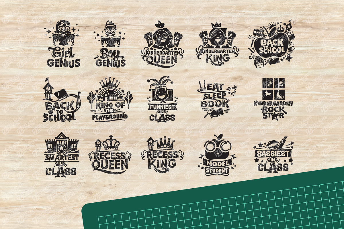 Back To School Quote SVG Bundle, an Education Illustration by defarmerdesign (Photo 3 of 4)