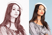 Vector Sketch Photoshop Action, an Action Add-On by Jacpot007 (Thumbnail 6 of 6)