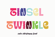 Tinsel Twinkle Christmas font, a Handwritten Font by Design House (Thumbnail 1 of 4)