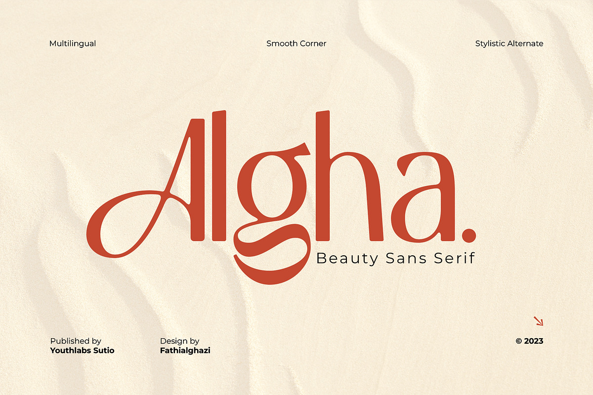 Algha | Beauty Sans Serif, a Sans Serif Font by Youthlabs Studio (Photo 20 of 20)