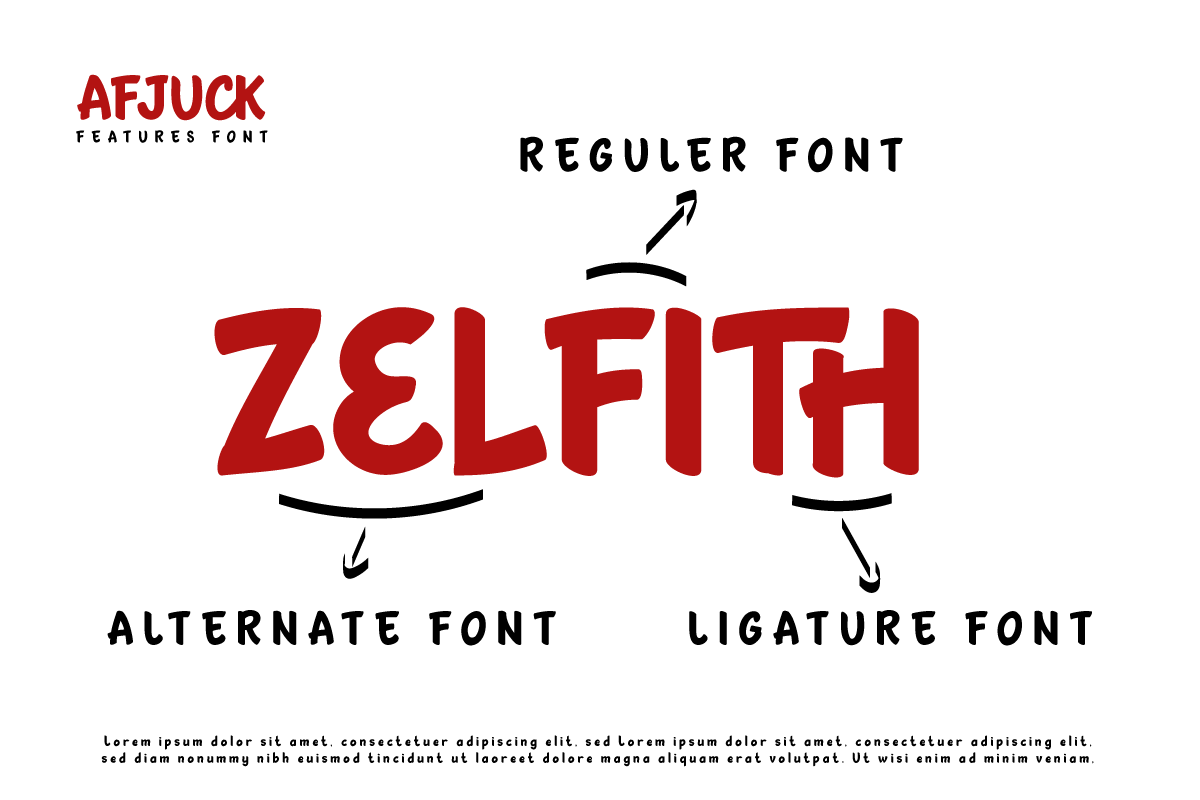 AFJUCK | Handwriting Display, a Sans Serif Font by twinstd (Photo 2 of 11)