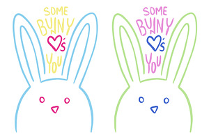 Some Bunny Loves You - Illustration