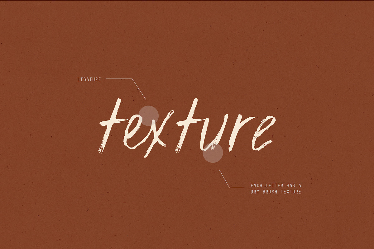 Nanaimo - Textured Handwritten Font preview 5