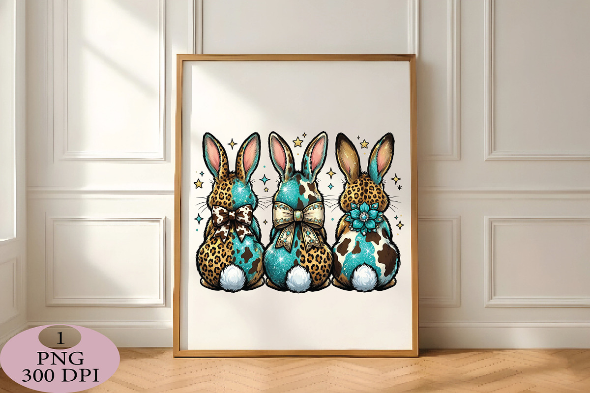 Cowgirl Easter Bunny Png, an Illustration by Daily.Designs (Photo 5 of 5)