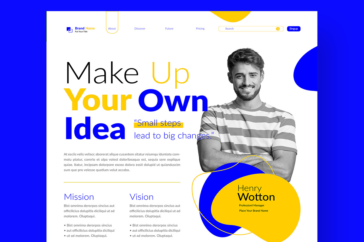 Ecommerce Landing Page, an UI Kit Template by CreativeShaper (Photo 2 of 6)