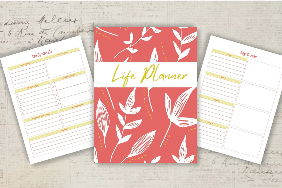 Printable Life Planner Template, a Stationery Template by Design House (Photo 4 of 9)