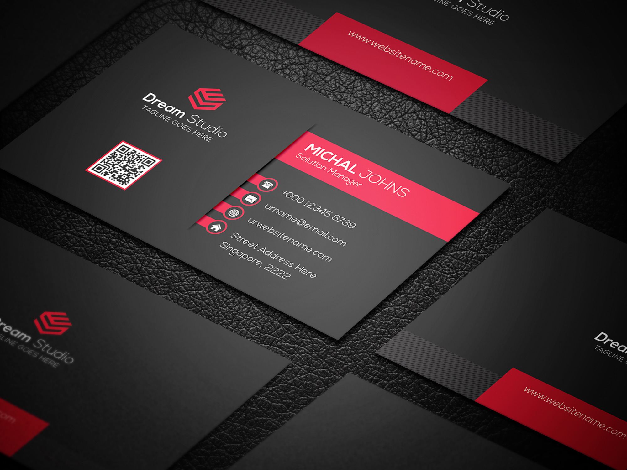 Creative Modern Business Card, A Business Card Template By Dreamstudio-eg