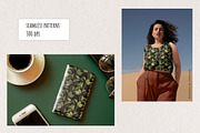 Botanical Leaves Pattern Set, a Pattern Graphic by Gribanessa (Thumbnail 2 of 4)