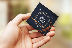 Mini Wedding Invitation Card