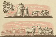 Vintage village vector. Vol2., an Animal Illustration by bioraven (Thumbnail 16 of 18)